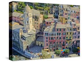 Astonishing Vernazza Cinque Terre Italy I-Markus Bleichner-Stretched Canvas