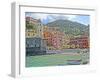 Astonishing Vernazza Cinque Terre Italy III-Markus Bleichner-Framed Art Print