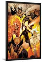 Astonishing X-Men No.35: Storm, Cyclops, Armor, Beast, Wolverine, Frost-Phil Jimenez-Lamina Framed Poster