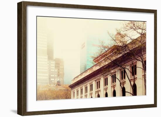 Astor Hall/New York Public Library, Manhattan, Surrounded by Fog-Sabine Jacobs-Framed Photographic Print