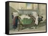 Astor House Reading Room, 1840-Nicolino Calyo-Framed Stretched Canvas