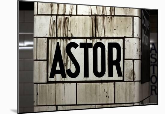 Astor Place Subway Station NYC-null-Mounted Poster