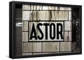 Astor Place Subway Station NYC-null-Framed Poster