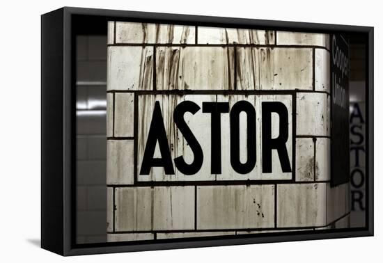 Astor Place Subway Station NYC-null-Framed Stretched Canvas