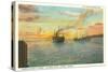 Astoria Harbor at Sunset, Oregon-null-Stretched Canvas