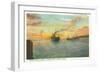 Astoria Harbor at Sunset, Oregon-null-Framed Art Print