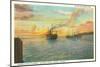 Astoria Harbor at Sunset, Oregon-null-Mounted Art Print