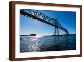 Astoria-Megler Bridge over the Columbia River, Astoria, Oregon-Mark A Johnson-Framed Photographic Print