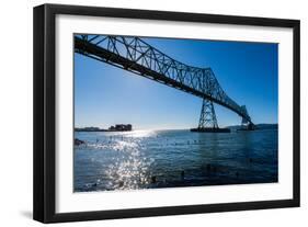 Astoria-Megler Bridge over the Columbia River, Astoria, Oregon-Mark A Johnson-Framed Photographic Print