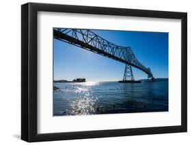 Astoria-Megler Bridge over the Columbia River, Astoria, Oregon-Mark A Johnson-Framed Premium Photographic Print