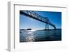 Astoria-Megler Bridge over the Columbia River, Astoria, Oregon-Mark A Johnson-Framed Premium Photographic Print