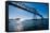 Astoria-Megler Bridge over the Columbia River, Astoria, Oregon-Mark A Johnson-Framed Stretched Canvas