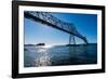 Astoria-Megler Bridge over the Columbia River, Astoria, Oregon-Mark A Johnson-Framed Photographic Print