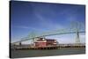 Astoria-Melger Bridge, Cannery Pier Hotel on the Columbia River, Astoria, Oregon, USA-Jamie & Judy Wild-Stretched Canvas