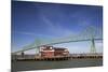 Astoria-Melger Bridge, Cannery Pier Hotel on the Columbia River, Astoria, Oregon, USA-Jamie & Judy Wild-Mounted Photographic Print