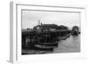 Astoria, Oregon - Exterior View of Union Fishermen's Co-Op Packing Buildingg-Lantern Press-Framed Art Print