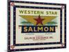 Astoria, Oregon - Western Star Salmon Case Label-Lantern Press-Mounted Art Print