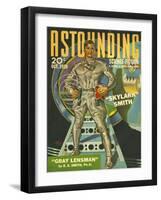 Astounding Science Fiction, Visions of the Future, Space Pulp Fiction Magazine, USA, 1939-null-Framed Giclee Print