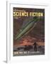 Astounding, Space Ships Aliens, Pulp Fiction, UFOs Magazine, USA, 1940-null-Framed Giclee Print