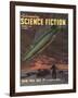 Astounding, Space Ships Aliens, Pulp Fiction, UFOs Magazine, USA, 1940-null-Framed Giclee Print