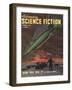 Astounding, Space Ships Aliens, Pulp Fiction, UFOs Magazine, USA, 1940-null-Framed Giclee Print