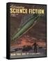 Astounding, Space Ships Aliens, Pulp Fiction, UFOs Magazine, USA, 1940-null-Framed Stretched Canvas