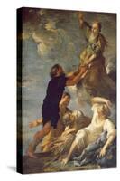 Astraea Leaves the Earth by Salvator Rosa-Salvator Rosa-Stretched Canvas