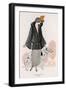 Astrakhan Coat and Borzoi-null-Framed Art Print