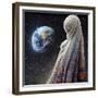 Astro Cruise 22 - The Lost Planet and The Blind People-Ben Heine-Framed Giclee Print