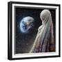 Astro Cruise 22 - The Lost Planet and The Blind People-Ben Heine-Framed Giclee Print