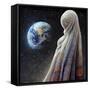 Astro Cruise 22 - The Lost Planet and The Blind People-Ben Heine-Framed Stretched Canvas