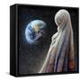 Astro Cruise 22 - The Lost Planet and The Blind People-Ben Heine-Framed Stretched Canvas