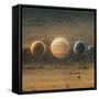 Astro Cruise 23 - Planets-Ben Heine-Framed Stretched Canvas