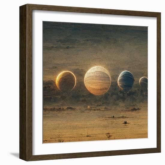 Astro Cruise 23 - Planets-Ben Heine-Framed Giclee Print