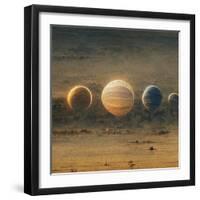Astro Cruise 23 - Planets-Ben Heine-Framed Giclee Print