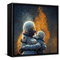 Astro Cruise 6 - True love means never abandoning someone-Ben Heine-Framed Stretched Canvas