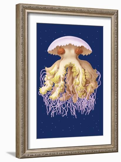 Astro-Jellyfish-Ernst Haeckel-Framed Art Print