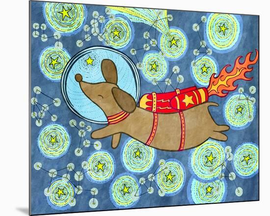 Astrodog-My Zoetrope-Mounted Art Print