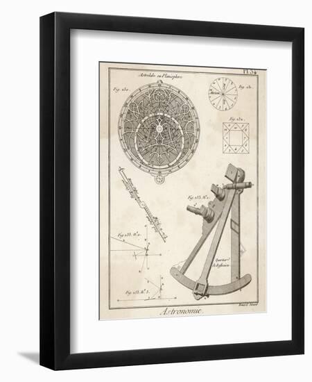 Astrolabe and Quadrant-Benard-Framed Photographic Print