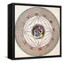 Astrologer in the Zodiac-Science Source-Framed Stretched Canvas