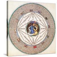 Astrologer in the Zodiac-Science Source-Stretched Canvas