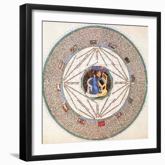 Astrologer in the Zodiac-Science Source-Framed Giclee Print