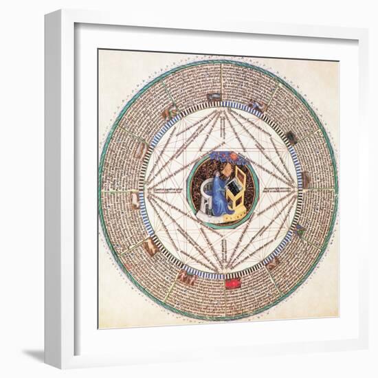 Astrologer in the Zodiac-Science Source-Framed Giclee Print