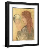 Astrologia, 1893 (Pastel on Paper)-Edward Burne-Jones-Framed Giclee Print