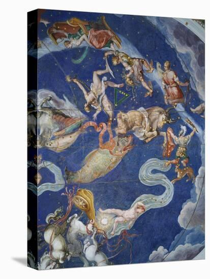 Astrological Ceiling, in the Sala Del Mappamondo-Giovanni De' Vecchi-Stretched Canvas