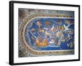 Astrological Ceiling, in the Sala Del Mappamondo-Giovanni De' Vecchi-Framed Giclee Print