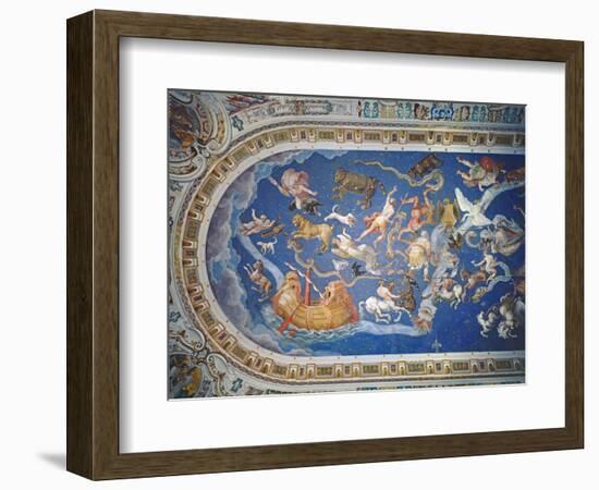 Astrological Ceiling, in the Sala Del Mappamondo-Giovanni De' Vecchi-Framed Giclee Print