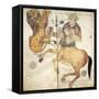 Astrological Image: a Centaur and a Lion-null-Framed Stretched Canvas