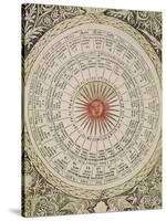 Astrological Table of the Sun, from the "Book of Good and Bad Fortune"-null-Stretched Canvas