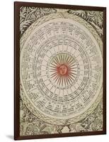 Astrological Table of the Sun, from the "Book of Good and Bad Fortune"-null-Framed Giclee Print